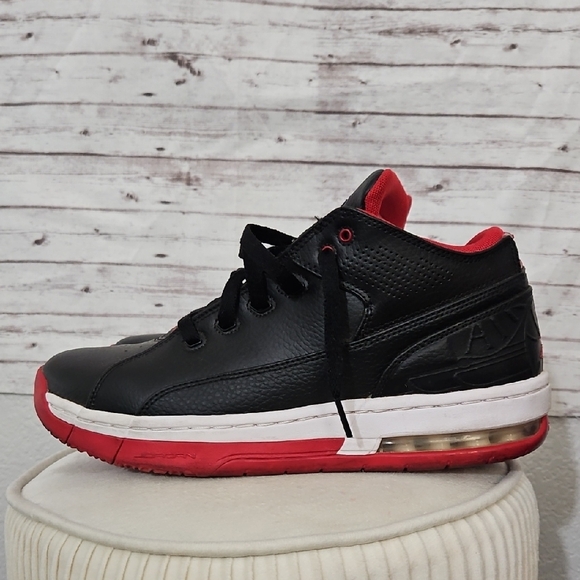 Jordan Black and Red Athletic Shoes - Picture 2 of 6